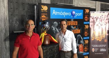 Juan Carlos Rubio y José María Villamala, directivos de Footgel Sport en las jornadas de compra de Atmósfera Sport