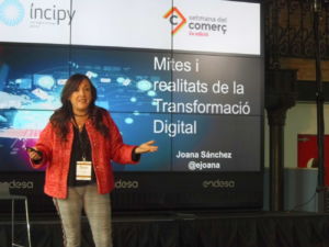 Joana Sánchez mitos y realidades de la transformación digital en la Setmana del Comerç de Catalunya