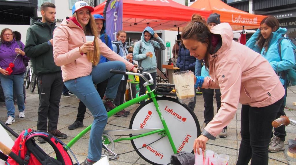 puesto de bicicletas sostenibles operacion montana responsable lafuma 2019