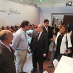 El ministro portugués de Economía, visita Micam Milano, feria líder continental del calzado