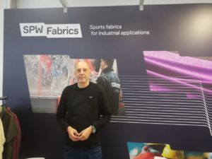 Laurent Costella, Business Sales Manager de Spw Fabrics, en Techtextil