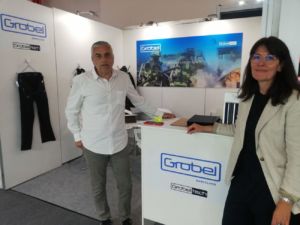 Úrsula Vidal, directora de Marketing de Grobel, en Techtextil 2024
